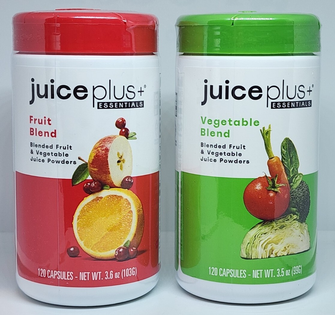 Juice Plus Vegetable & Fruit Blends 240 Capsules 2 Mo Supply 05/2025 New Sealed