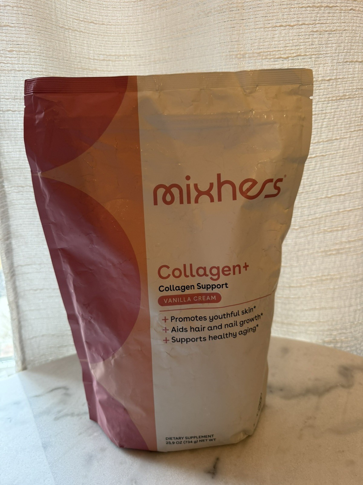 MIXHERS Collagen Powder Supplement, 30-Day Supply. Vanilla Cream BB: 5/2026