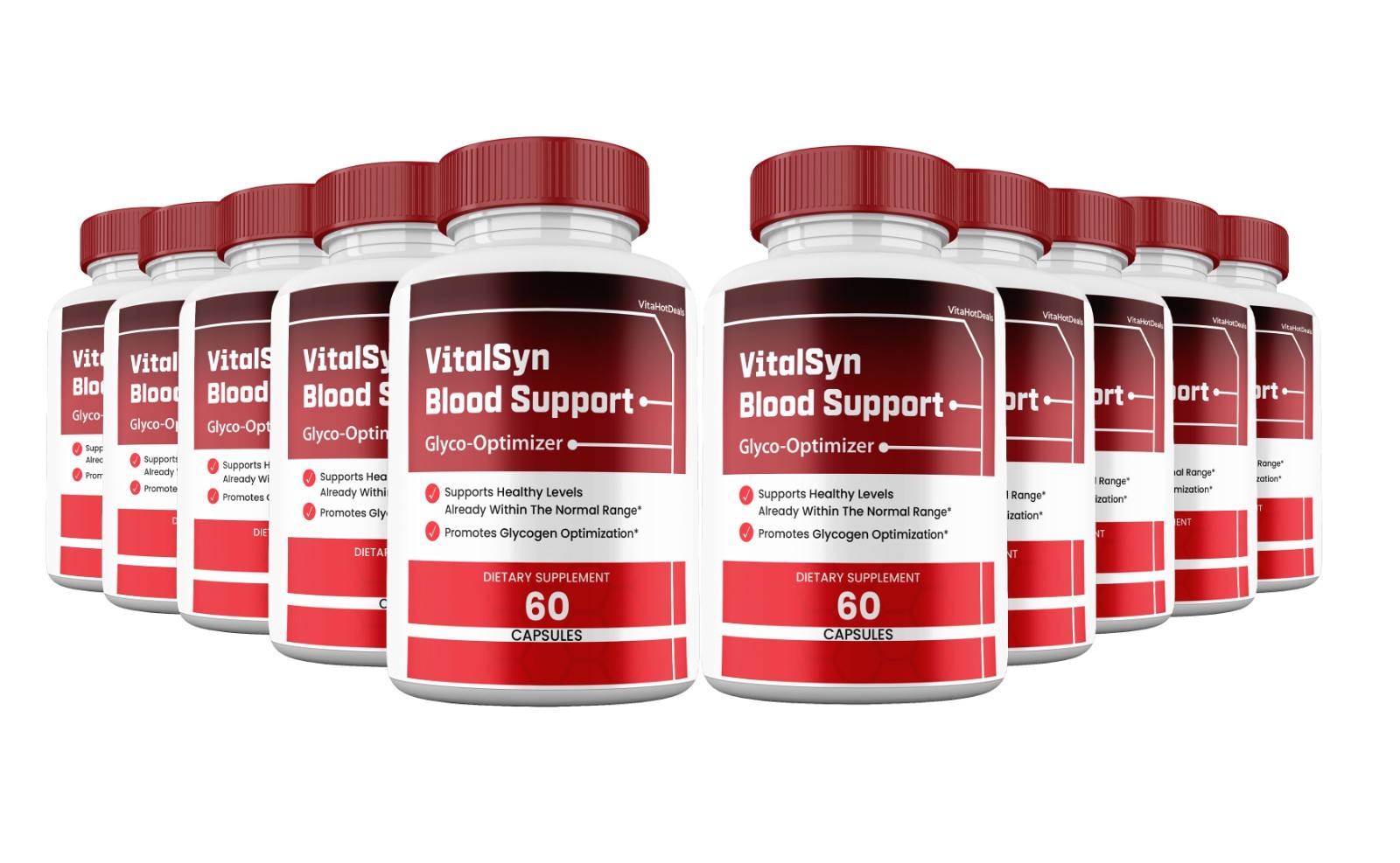 Vitalsyn Capsules, Max Strength All Natural Glycogen, Vital Syn Pills (10 Pack)