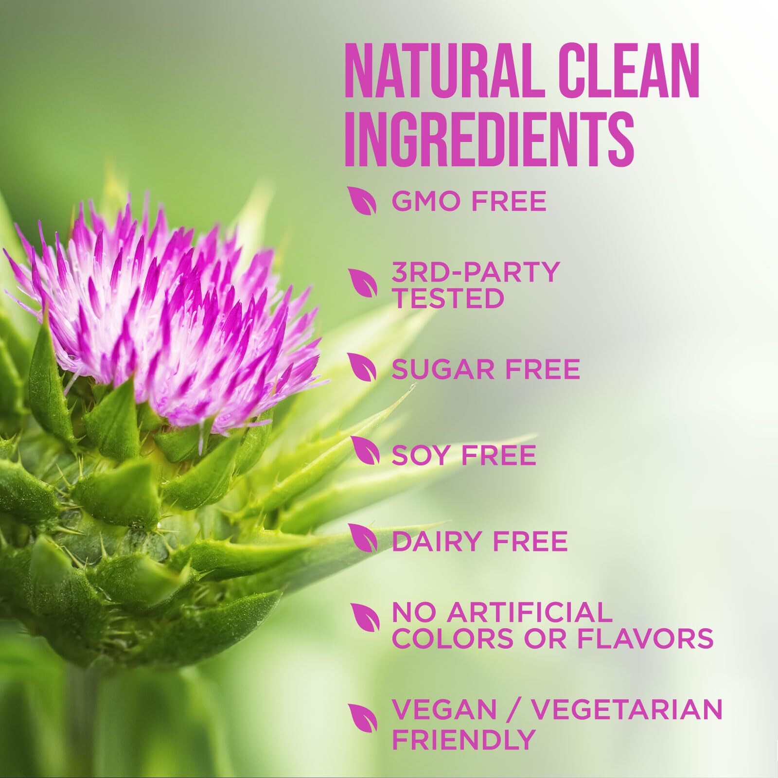 Milk Thistle Supplement for Liver Detox and Cleanse 1000mg, Milk Thistle Extract