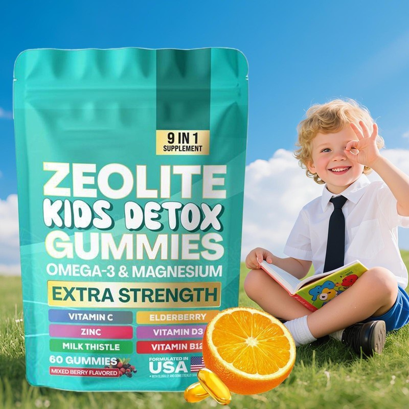 Kids Zeolite Detox All-in-One Mixed Flavored Berry 60 Gummies Gummies-