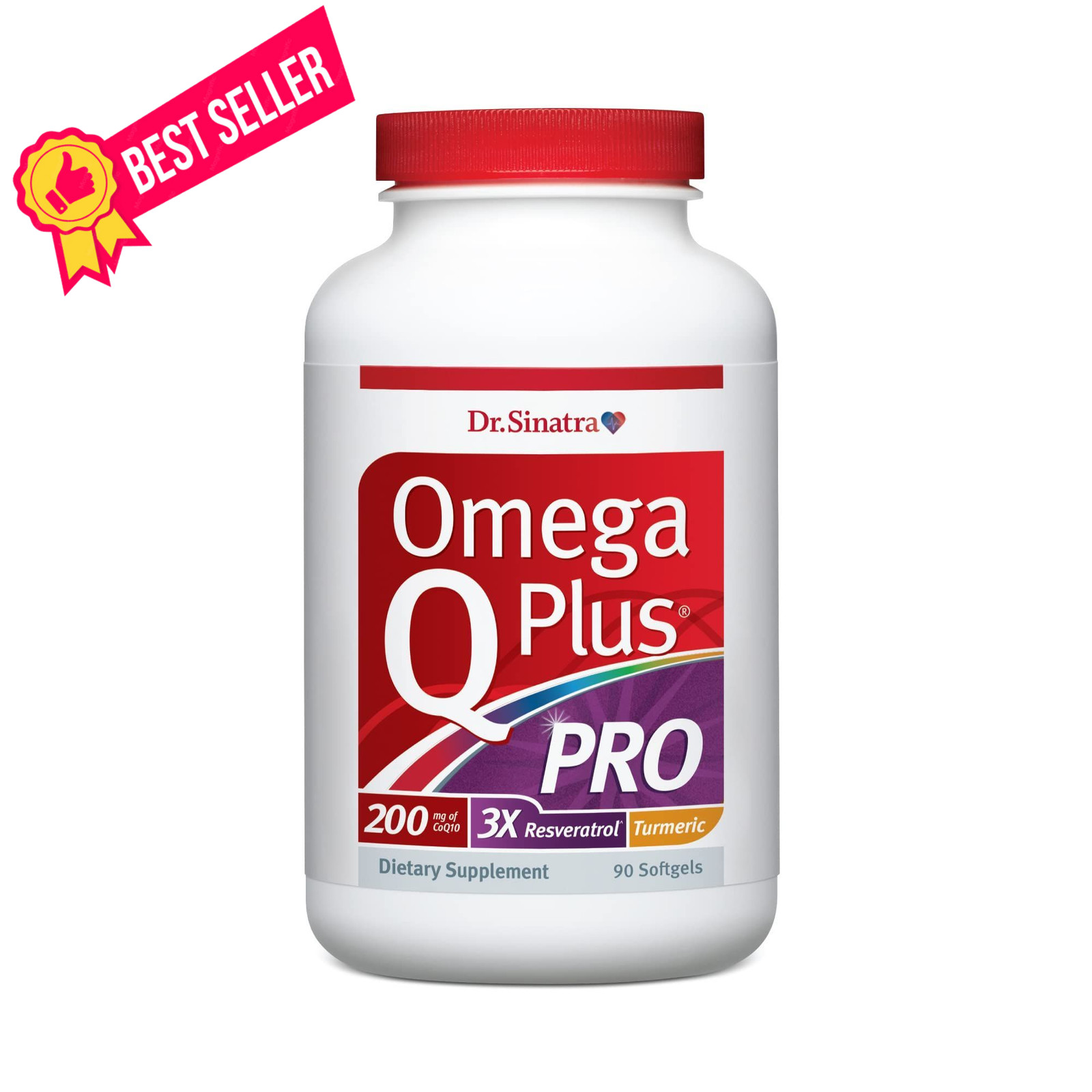 Dr. Sinatra Omega Q Plus PRO – Professional 90 Count (Pack of 1), Multi