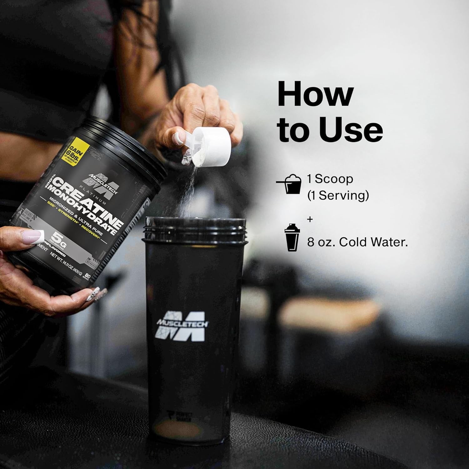 Creatine Monohydrate Powder Micronized Muscle Strength 80 Servings