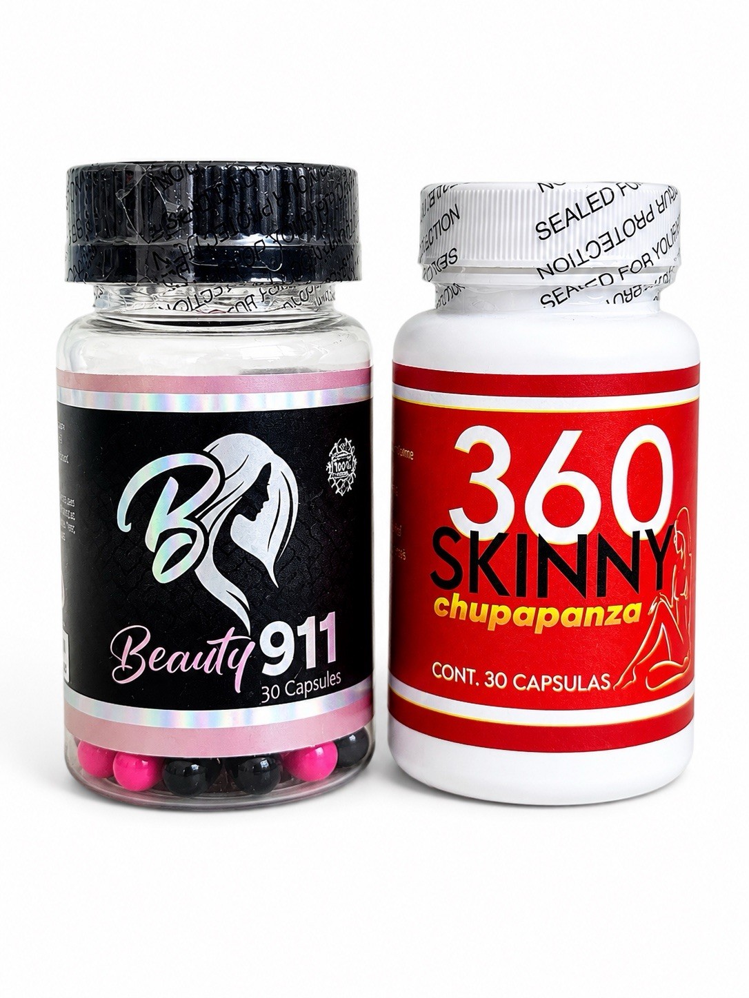 Beauty 911 & 360 Skinny Dietary Supplement Bundle | 30 Caps Each | Sealed