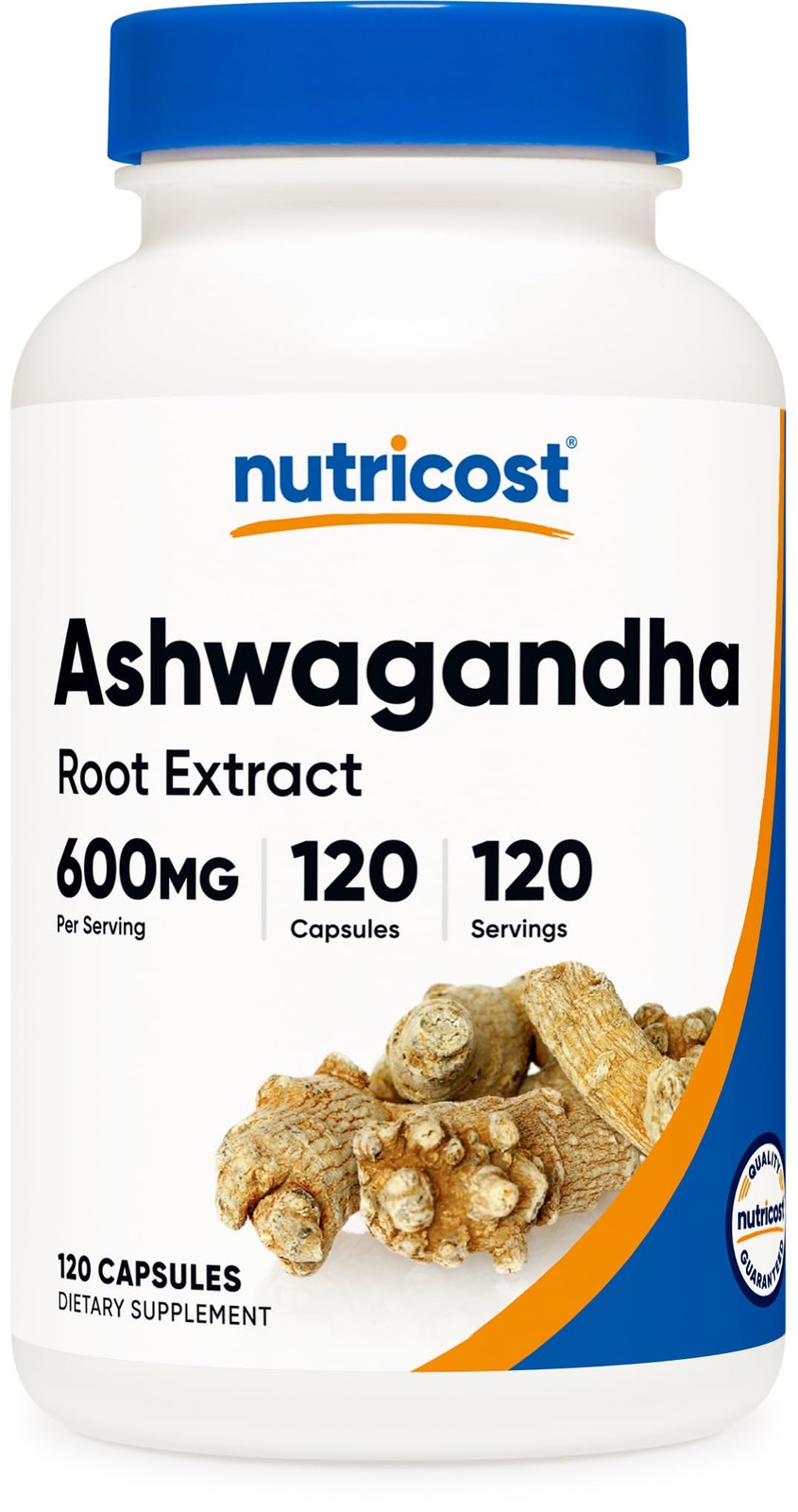 Nutricost Ashwagandha Herbal Supplement 600mg, 120 120 Count (Pack of 1)