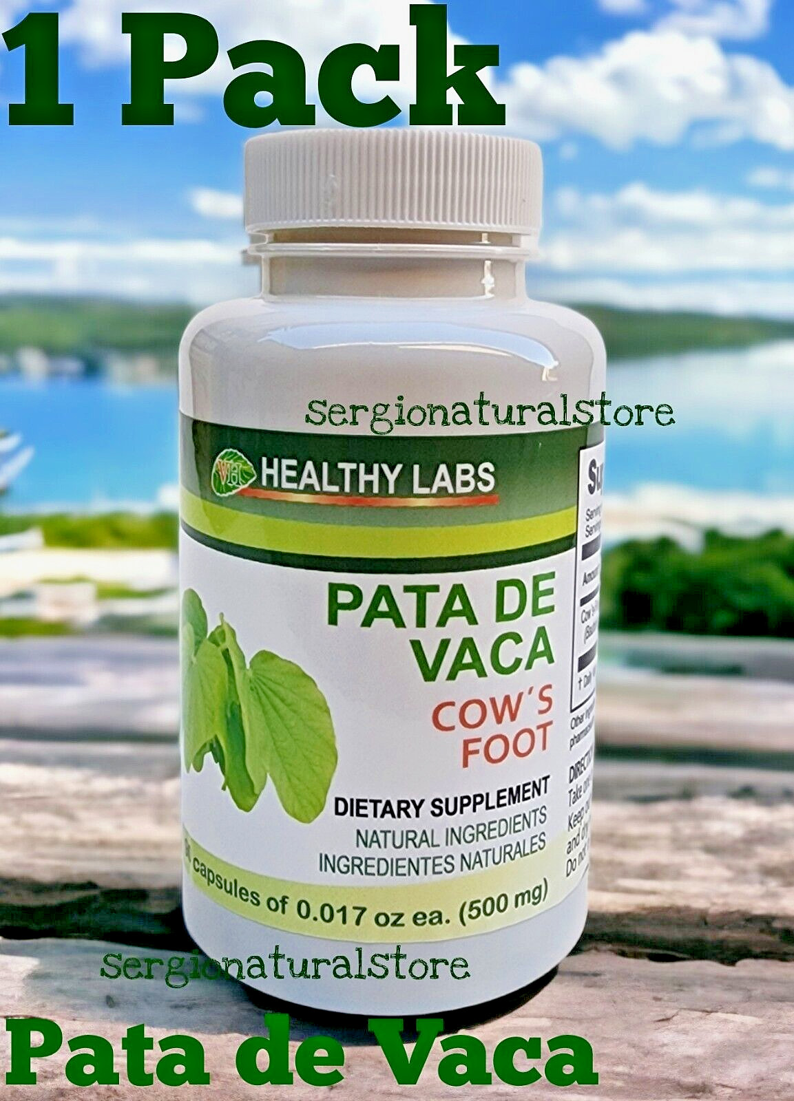 Bauhinia Forficata PATA DE VACA 90 Capsules Glucose and Cholesterol Support