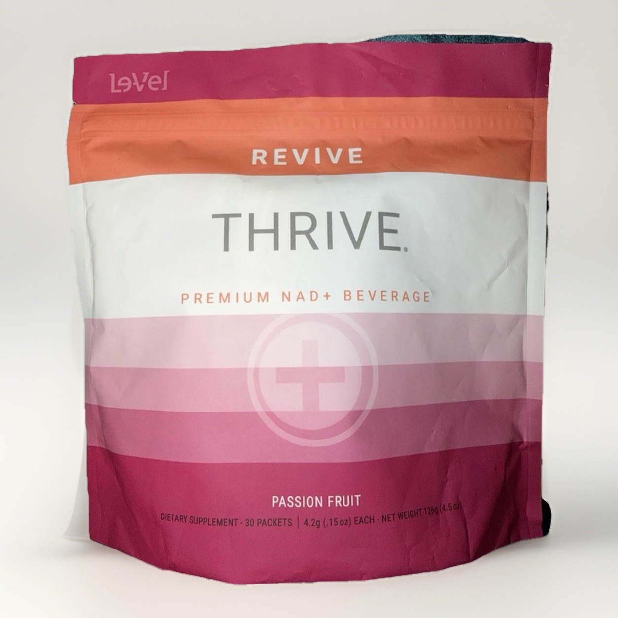 Thrive NAD + Revive Beverage Drink Powder Supplement 30 Packets Passion Fruit