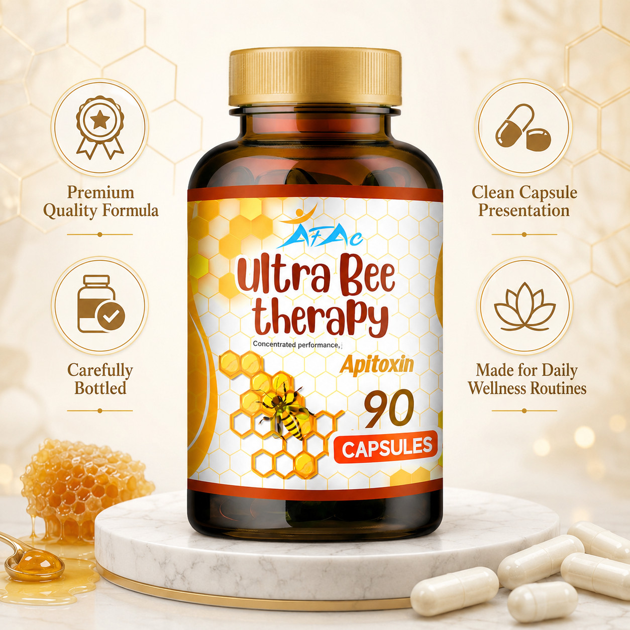 Natural Bee 2 BIOBEE inflamatory Arthritis support bee therapy Venom veneno 180