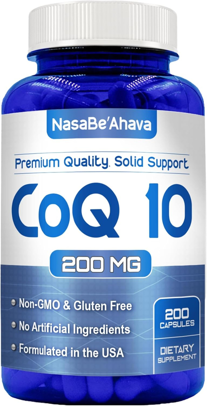 Coq10 200Mg Capsules | Vegan Friendly Coenzyme Q10 200Mg from Easy Absorption Ub