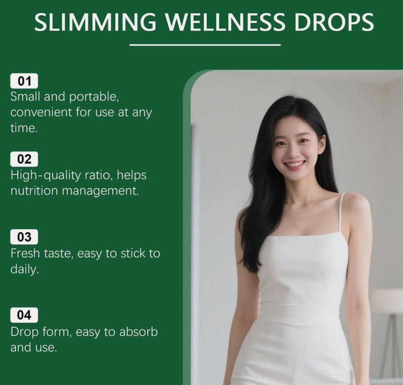 Natural Moringa Slimming Drops Weight Fat Loss Burn&Metabolism Boost Liquid