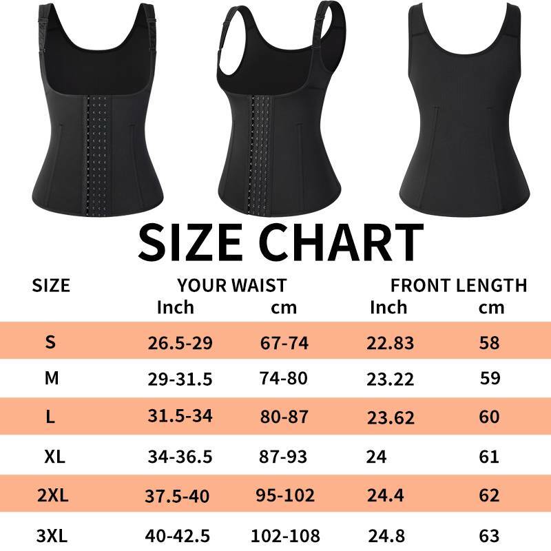 Women Waist Trainer Sweat Vest Workout Sauna Suit Tank Top Body Shaper Slimming