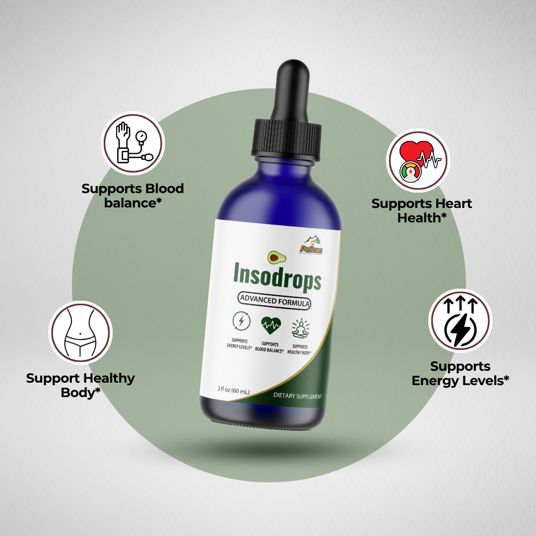 Insodrops- Amino Diet Drops- Blood Support- 2 Bottles- 120ml (2fl oz)