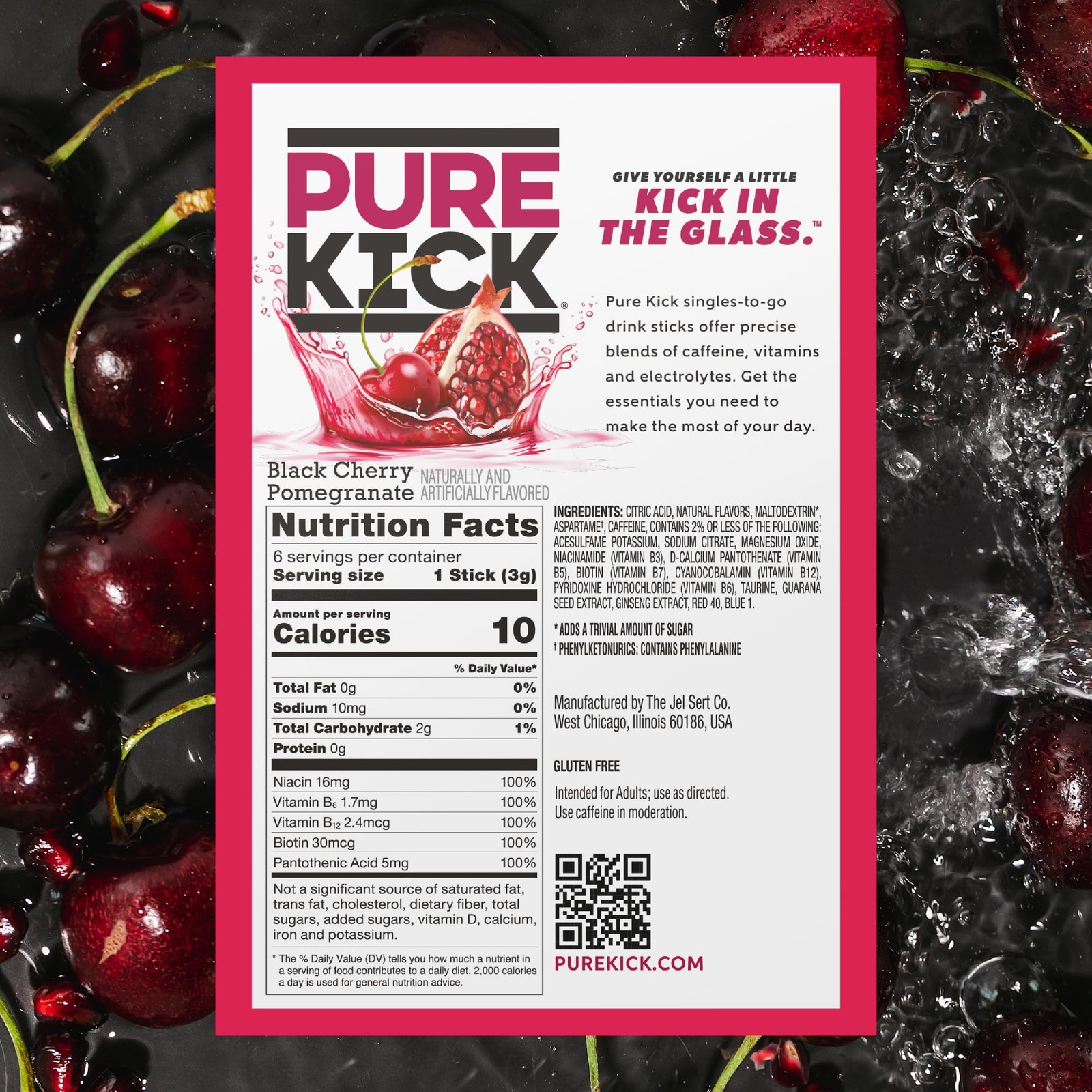 Energy Singles To Go Drink Mix, Black Cherry Pomegranate, Includes 12 Boxes w…