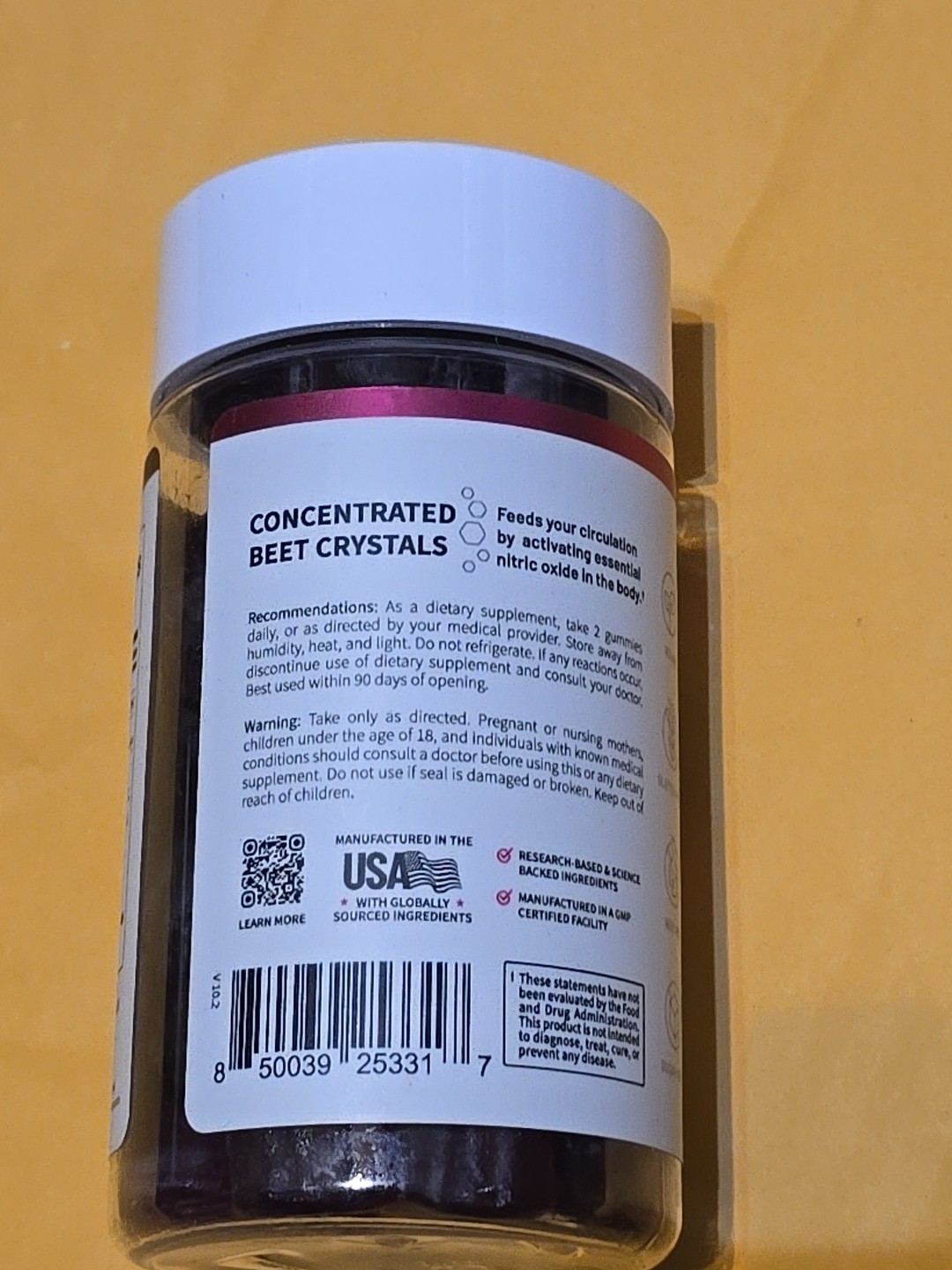 Sugar Free Cherry Beet Root Nitric Oxide Chews – Heart Health Support Exp 11/26