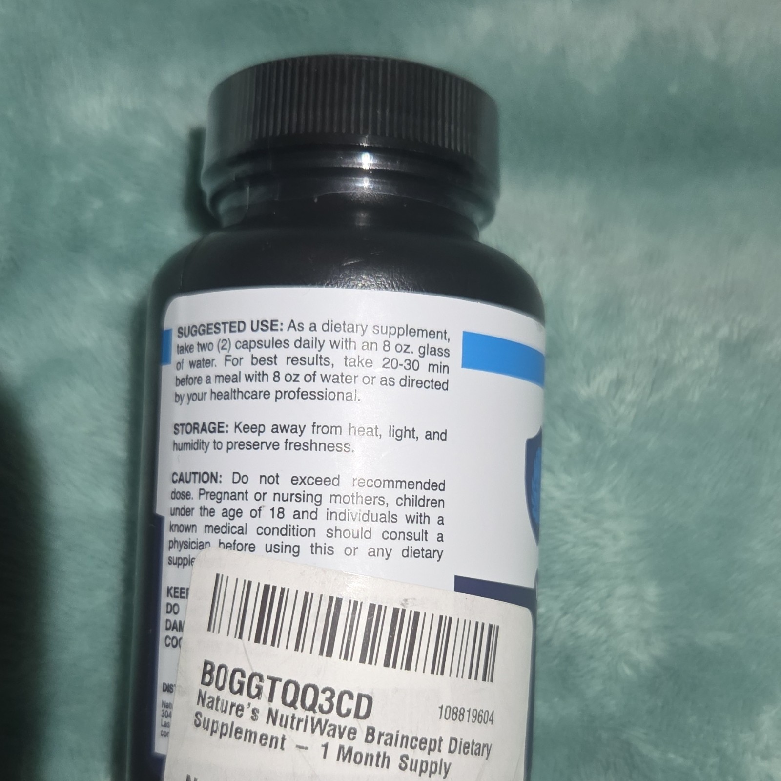 Nature’s NutriWave Braincept Nerve Support 60 Capsules 540mg No Allergens