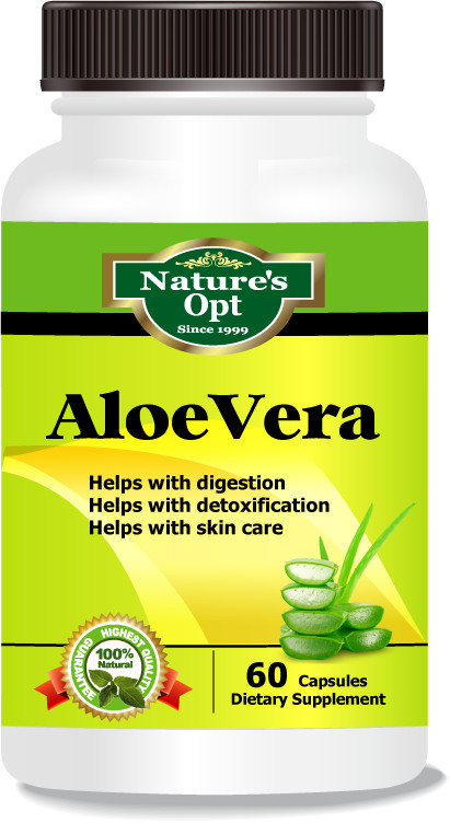 Aloe Vera Extract Capsules, For digestion and detox cleansing, immune support