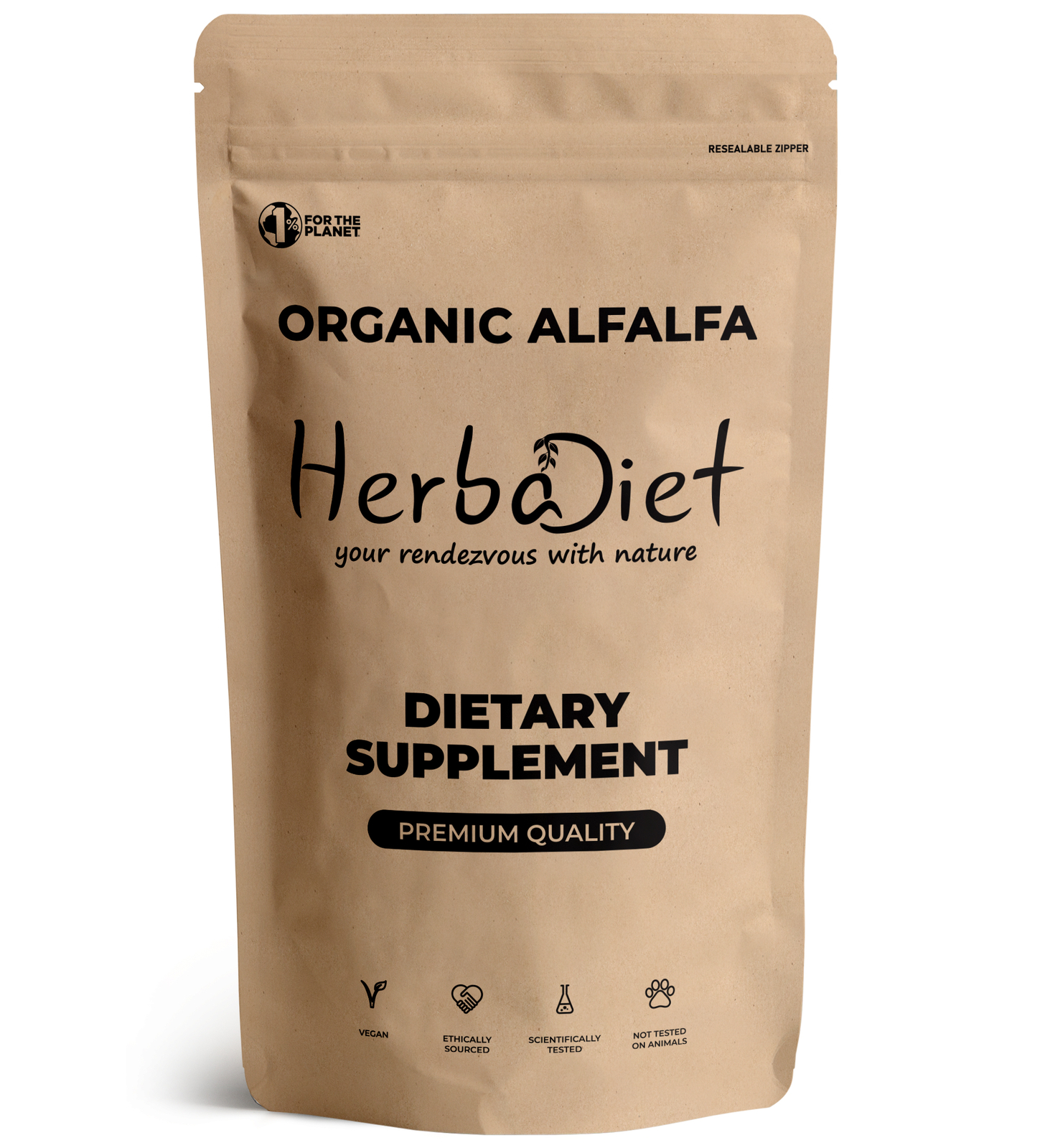 Organic Alfalfa Powder Green Superfood Antioxidant Digestive Health Detox Energy