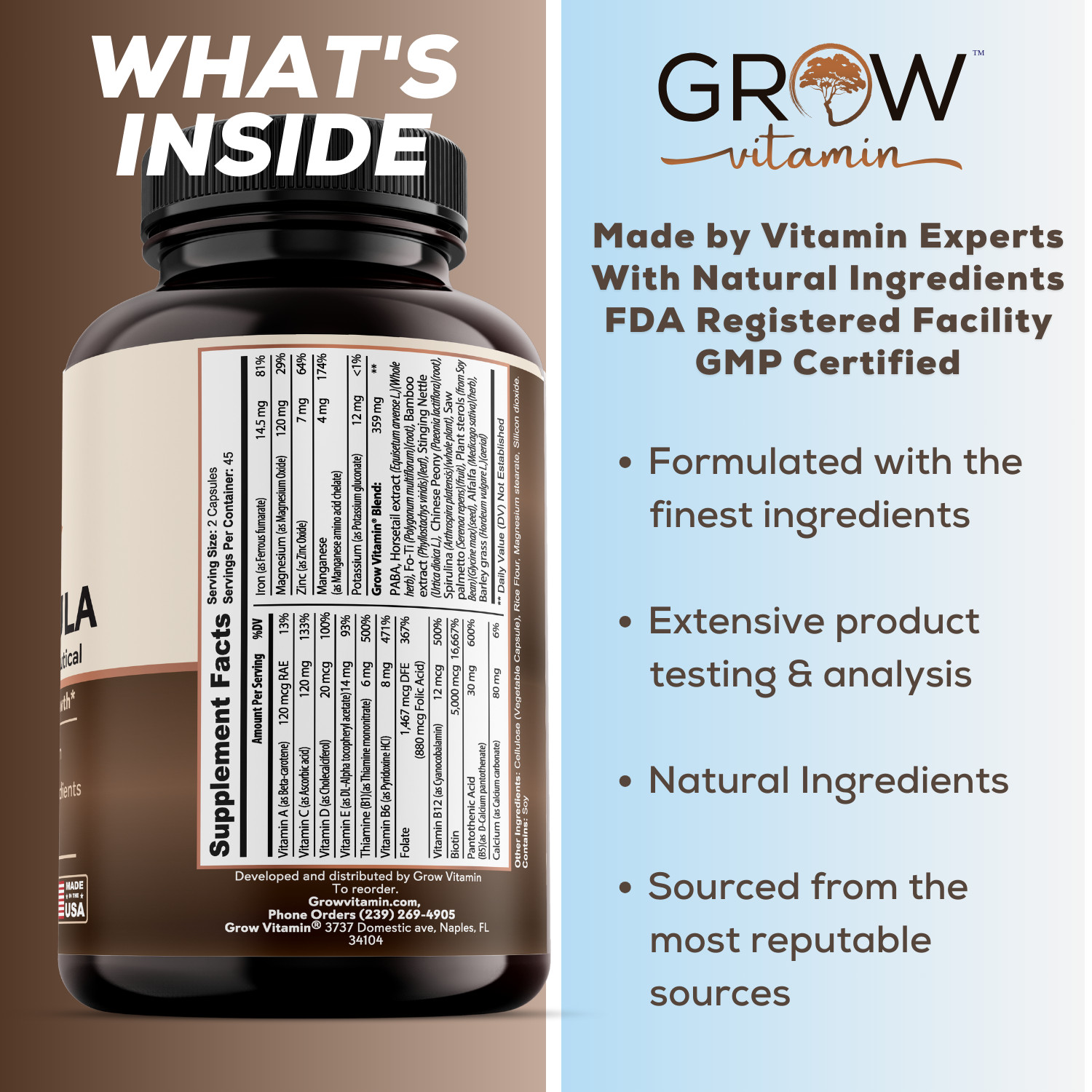 Grow Vitamin Hair Formula