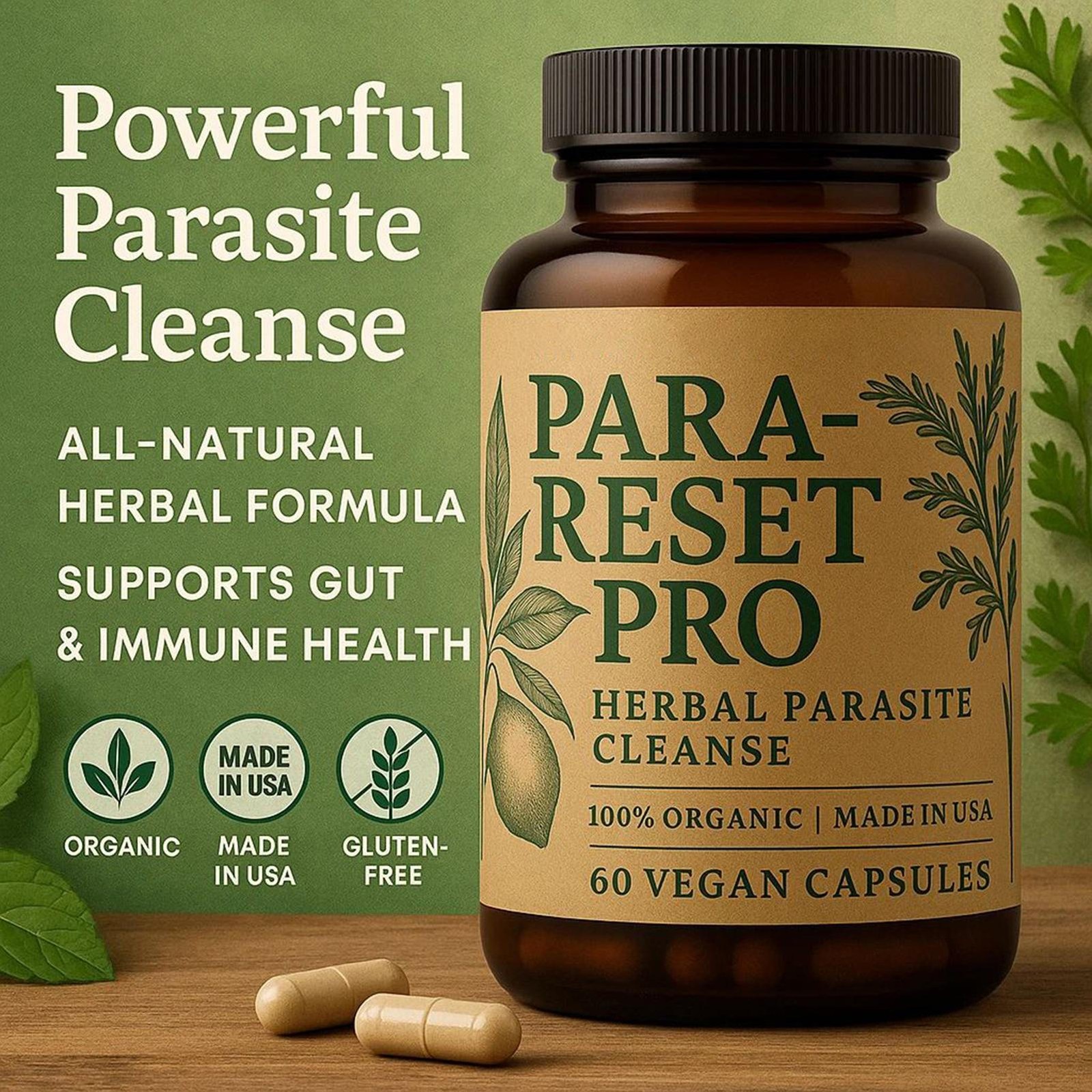 PARASITE DETOX BODY CLEANSE Complex Anti- PARASITE Support Detox – Candida Detox