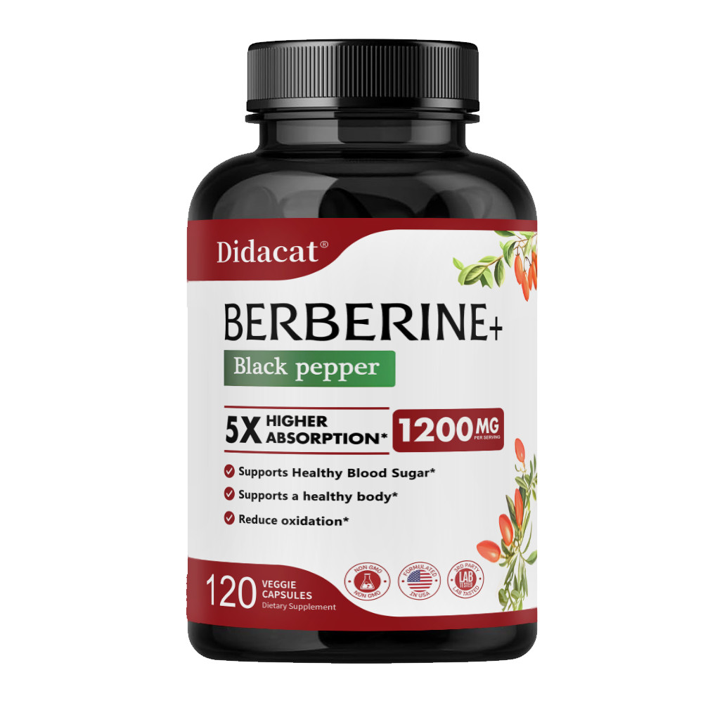 Berberine Supplement 1200 Mg Beneficial For Gut Health Antioxidants US