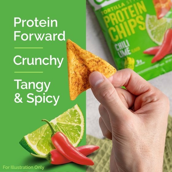Quest Tortilla Style Protein Chips, Chili Lime, 1.1oz – 4 Count Bags