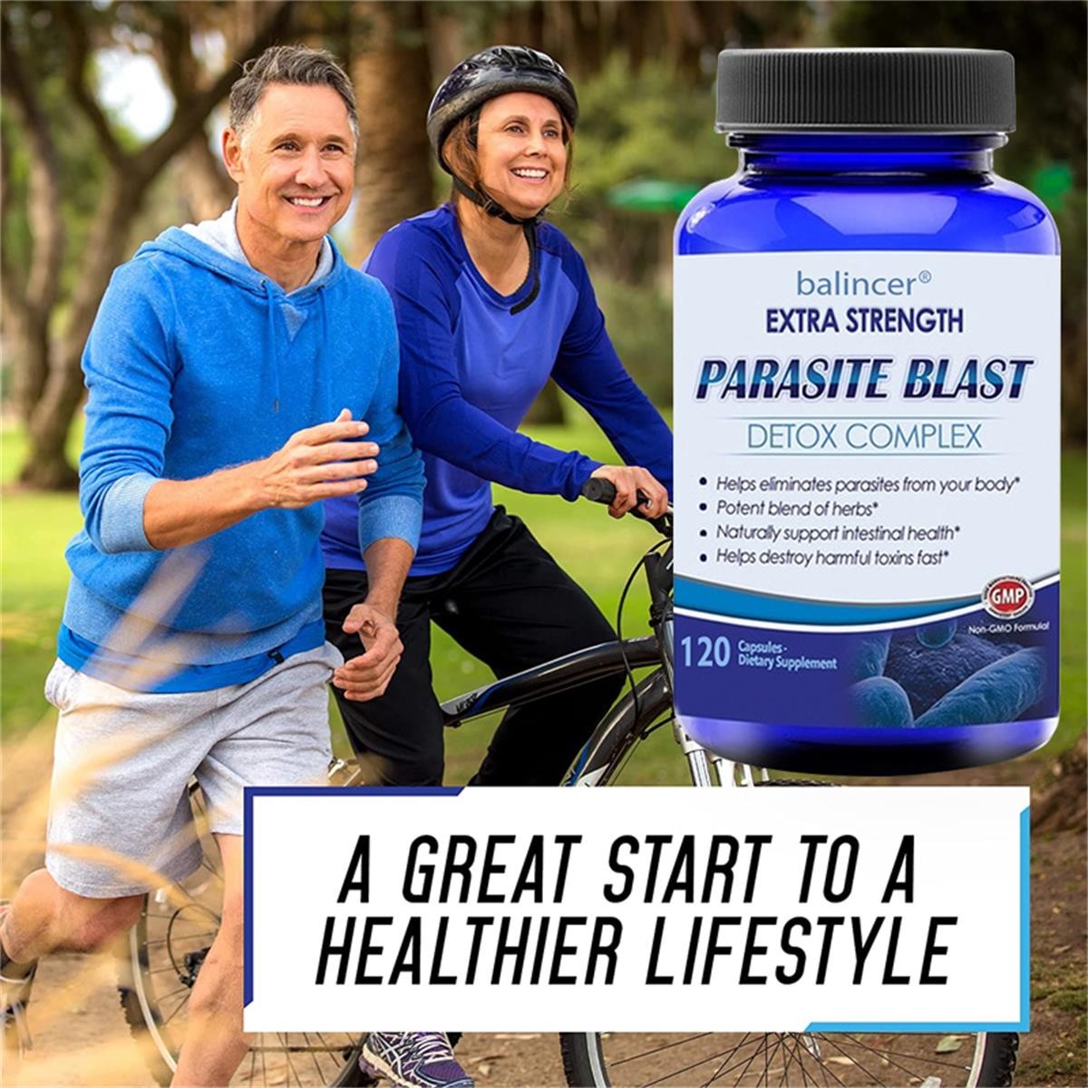 Parasite Blast Cleanse Detox Capsule Wormwood Black Walnut Hull Digestive Health