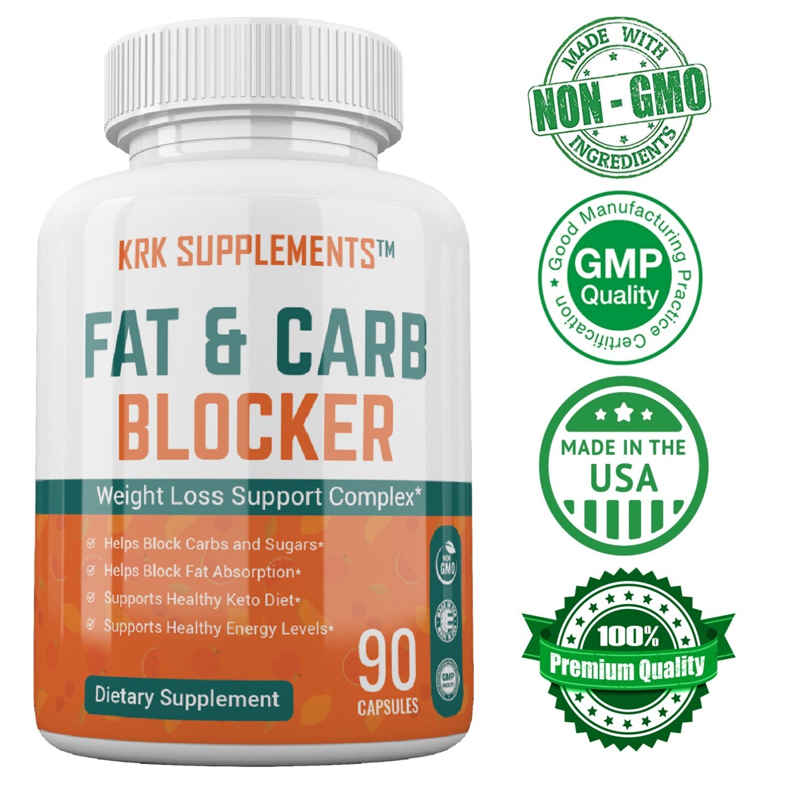 1x Fat Carb Blocker xp Extra Strength Weight Loss Complex Burn Low Keto Diet