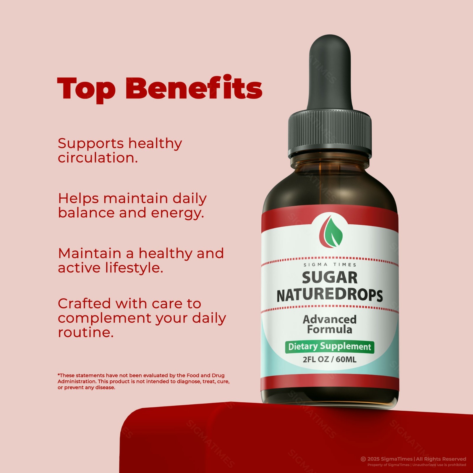 Sugar Nature Drops – Natural Blood Health Support Liquid Supplement (30 servs.)