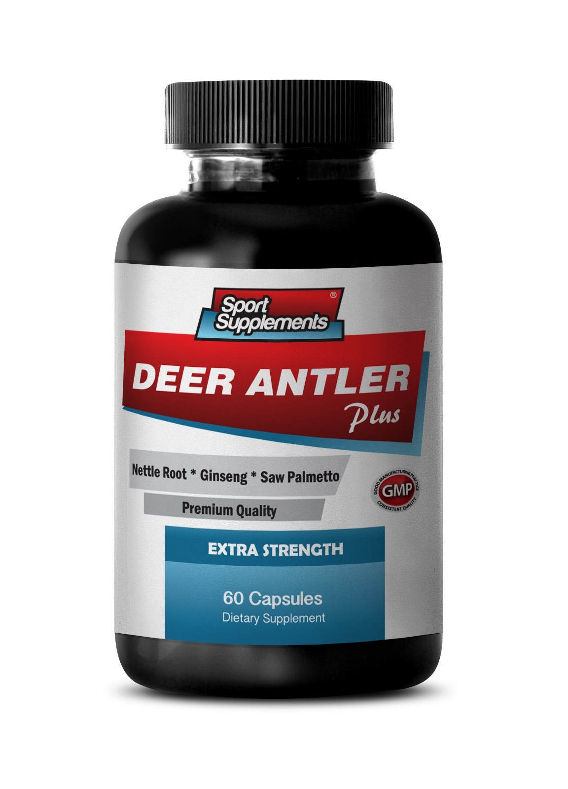 Elk Antler Velvet – Deer Antler Extract Plus 550mg – Increased Muscle Mass 1B