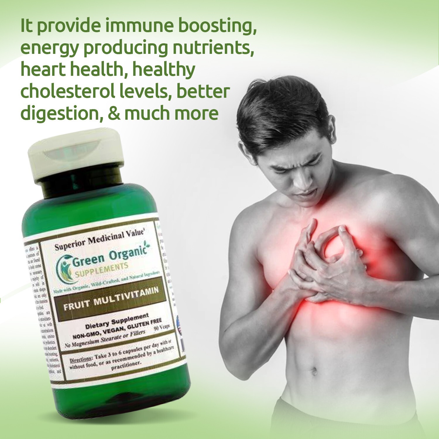 Green Organic Supplements’ Fruit Multivitamin, Polyphenol, Super