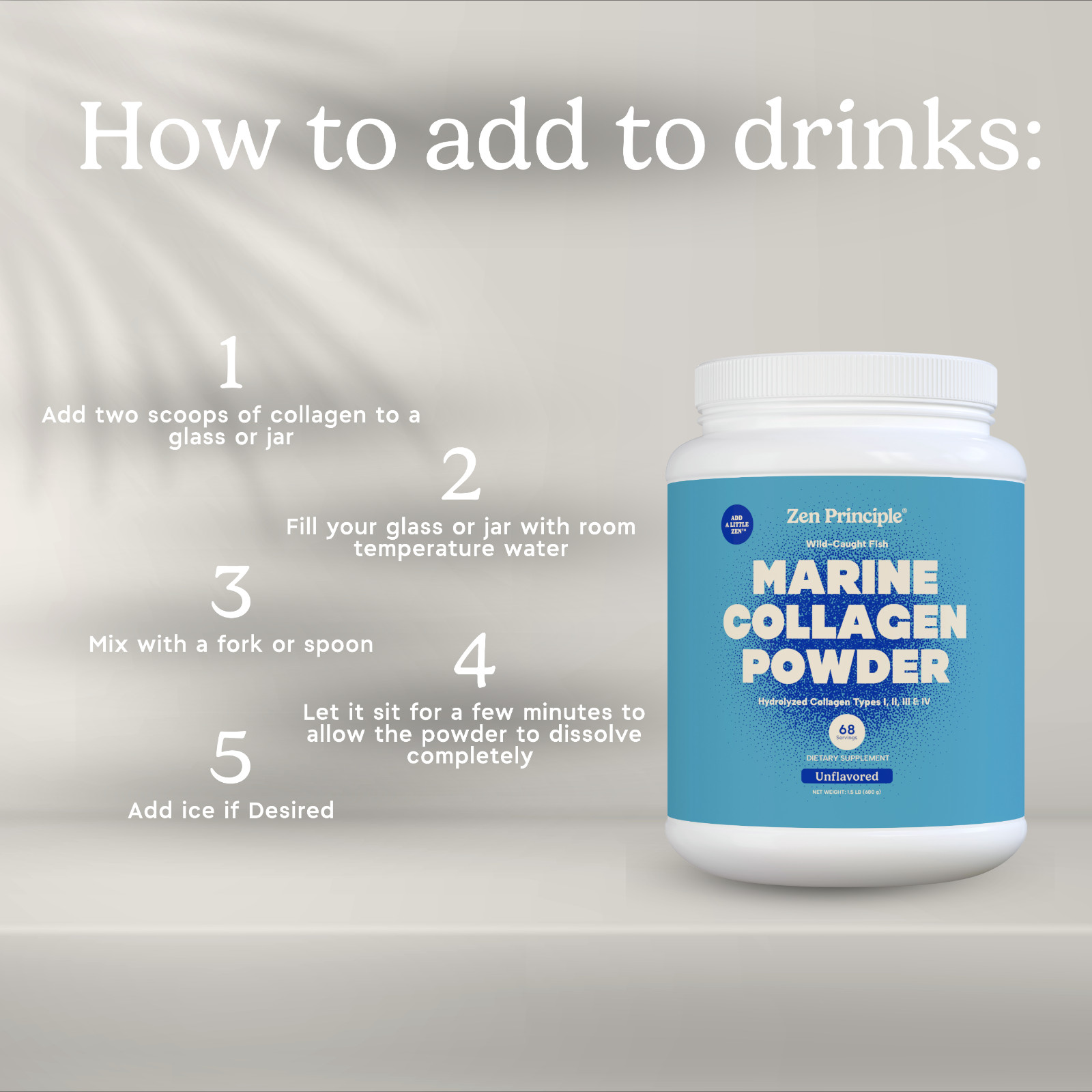 Marine Collagen Peptides Hydrolyzed. Wild-Caught Fish. All Natural 3 lb