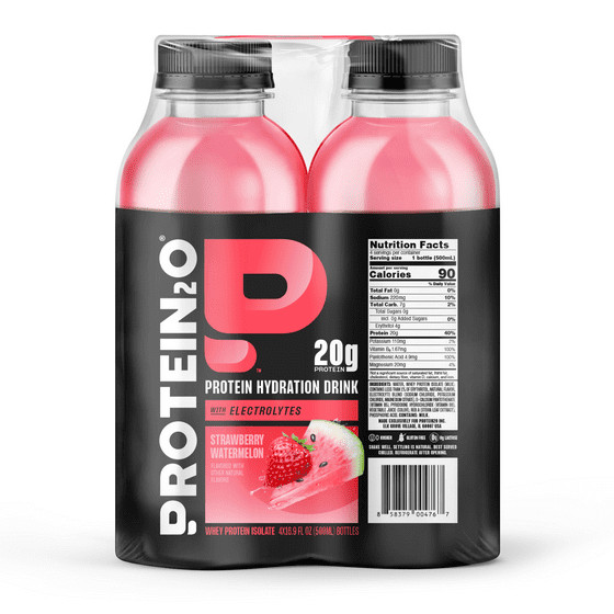 Protein2o 20g Whey Protein Isolate Hydration Liquid Drink, 350mg of Electrolytes