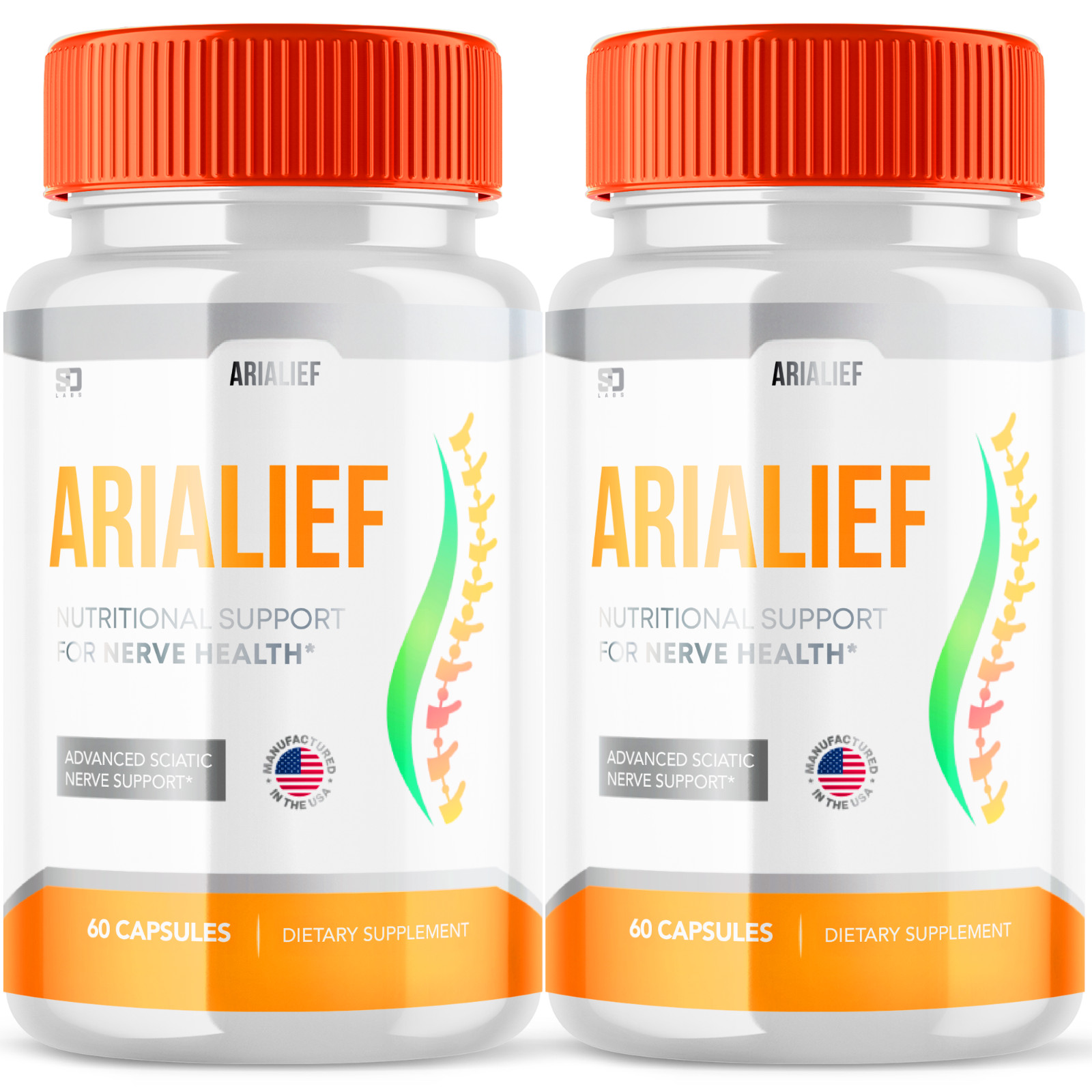 (2 Pack) AriaLief Brain Pills – Nerve Health & Cognitive Support Supplement