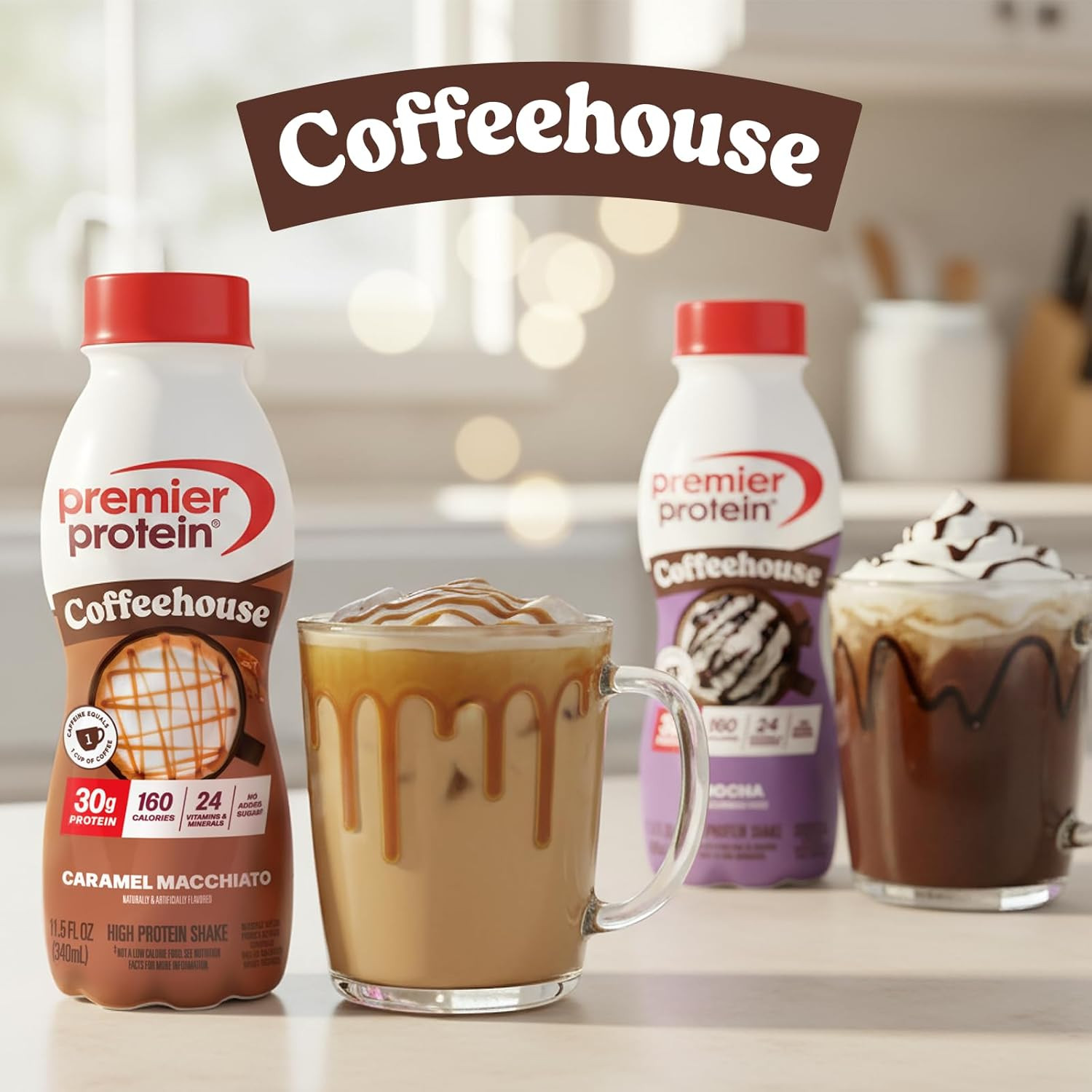 Premier Protein Shake, Mocha Coffeehouse, 30g Protein, 11.5 oz, 12 ct
