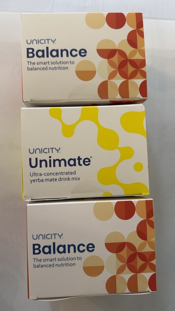 Pack Of 3-Unicity Balance 60ct + Unimate Lemon Ginger 30ct Combo (Free Shipping)