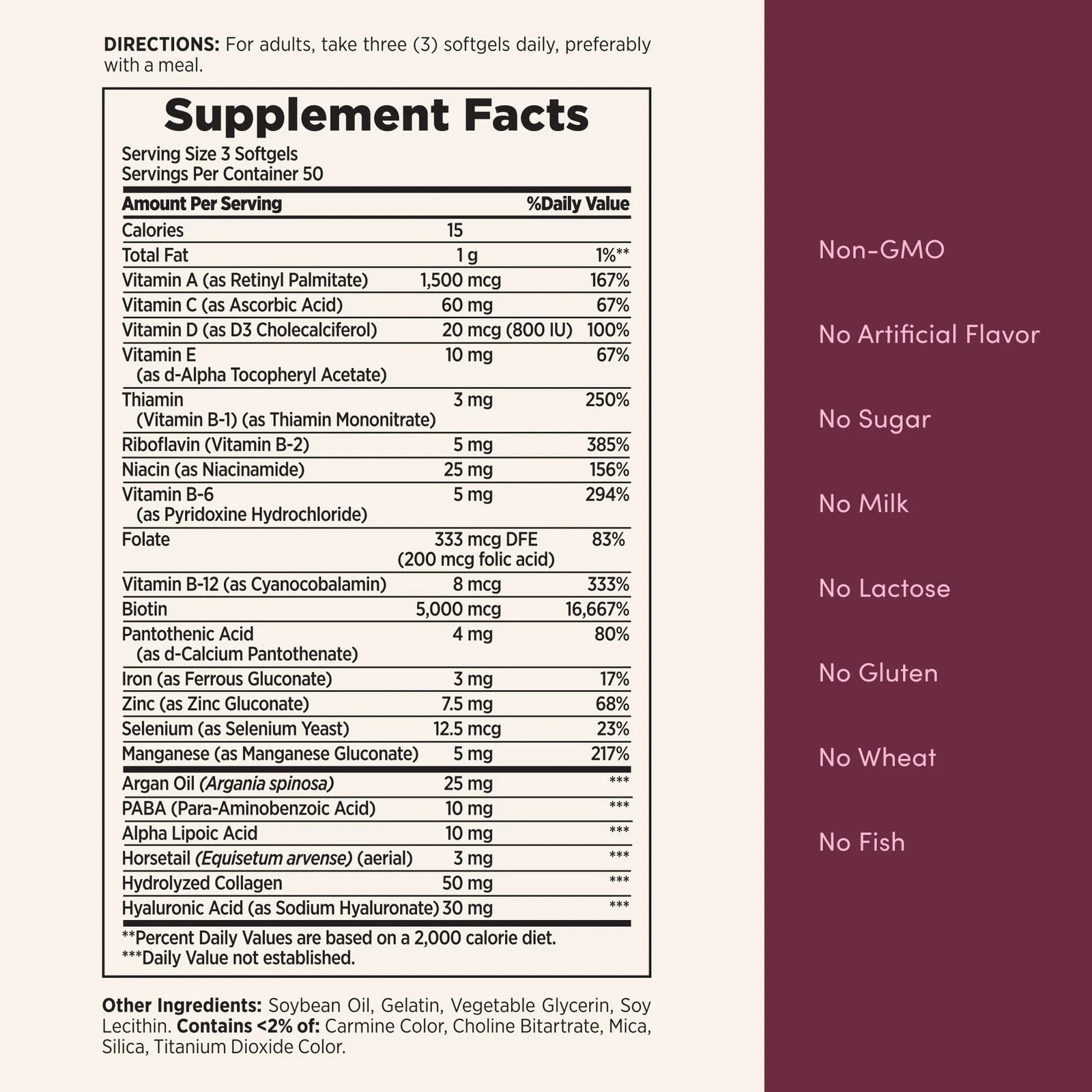 Nature’s Bounty Advanced Hair, Skin & Nails, 150 Count (Pack of 2)