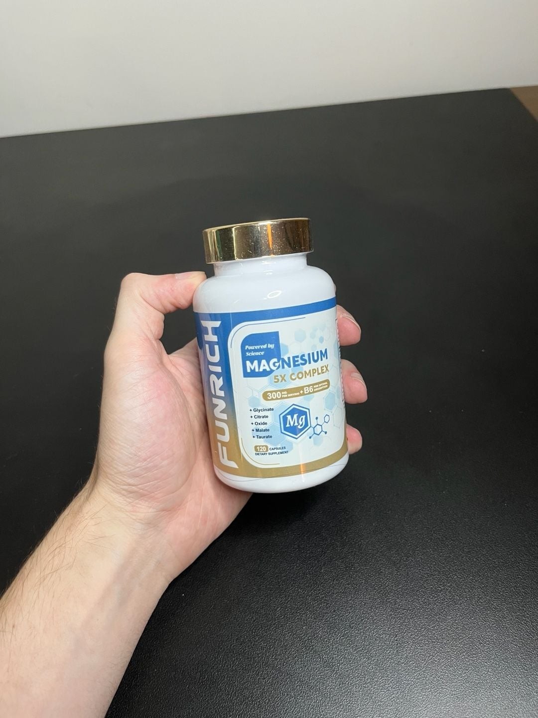 Funrich Magnesium 5X Complex Dietary Supplement 300mg with Vitamin B6