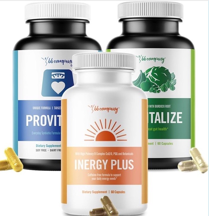 bb company PreVitalize ProVitalize Inergy Plus 60 Capsules Gut & Energy Support