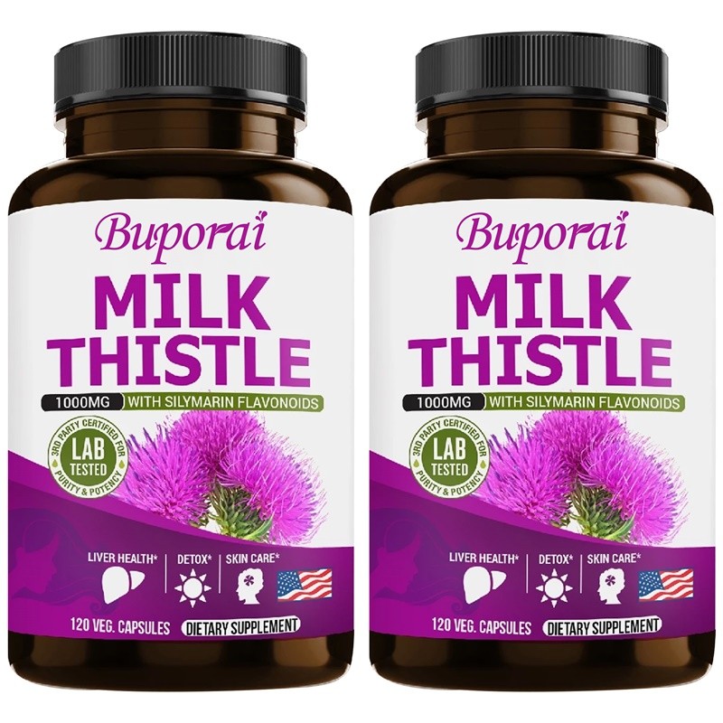 Milk Thistle 240pcs,Supports Liver Function, Promotes Digestion, Metabolism