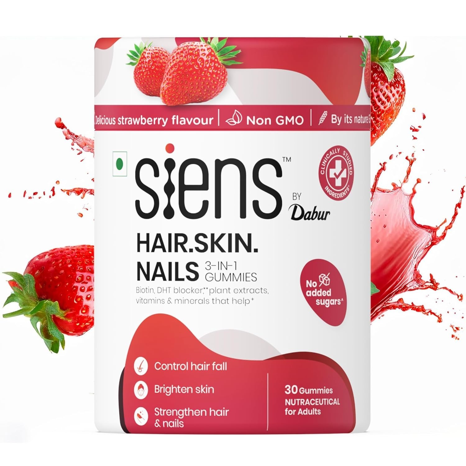 Siens By Dabur Hair, Skin & Nails (3 in 1 Gummies) – 30 pieces
