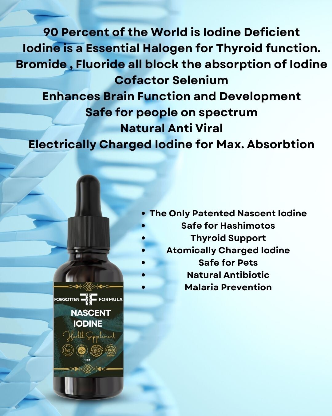 Forgotten Formula Nascent Iodine The only Patented Iodine Safe for Everyone