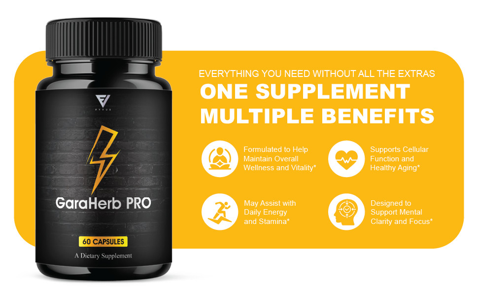 (5 Pack) Garaherb Pro Premium Performance Capsules, Garaherb Pill (300 Capsules)