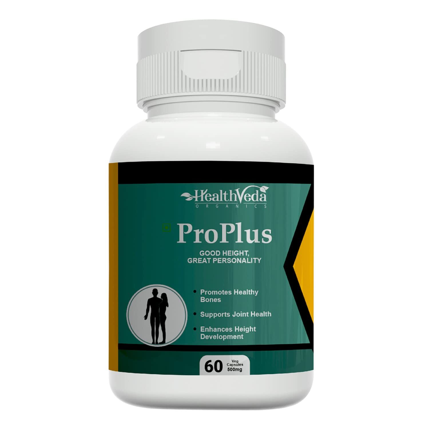 Health Veda Organics ProPlus 60 Veg Capsules For Good Height & Great Personality