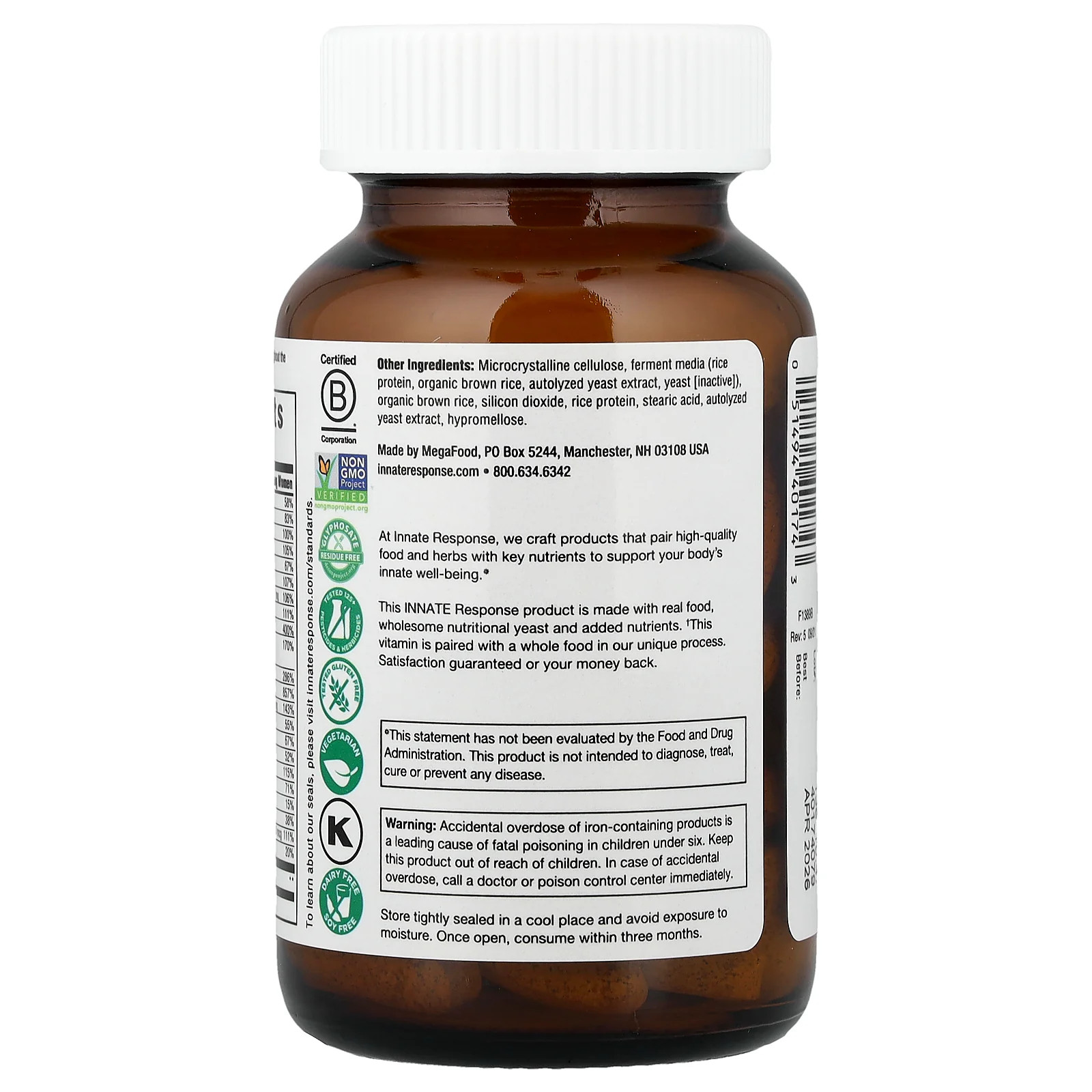 2 X Innate Response Formulas, Baby & Me� Multivitamin, 60 Tablets