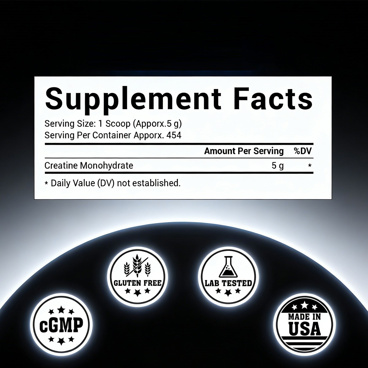 Bulk Creatine Powder Monohydrate Micronized Unflavored 1kg 2.27kg Gym Supplement