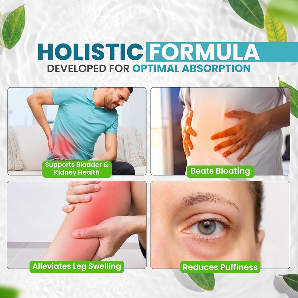 Water Flush Diuretic-Support for Fluid Balance,Bloating Relief&Detox 30~120 Caps