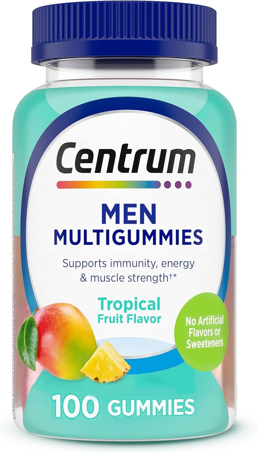 Centrum Men’s Multivitamin Gummies, Immune, Energy, Healthy Appearance Sup 12/26