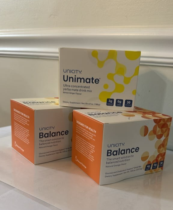 Pack Of 3-Unicity Balance 60ct + Unimate Lemon Ginger 30ct Combo (Free Shipping)