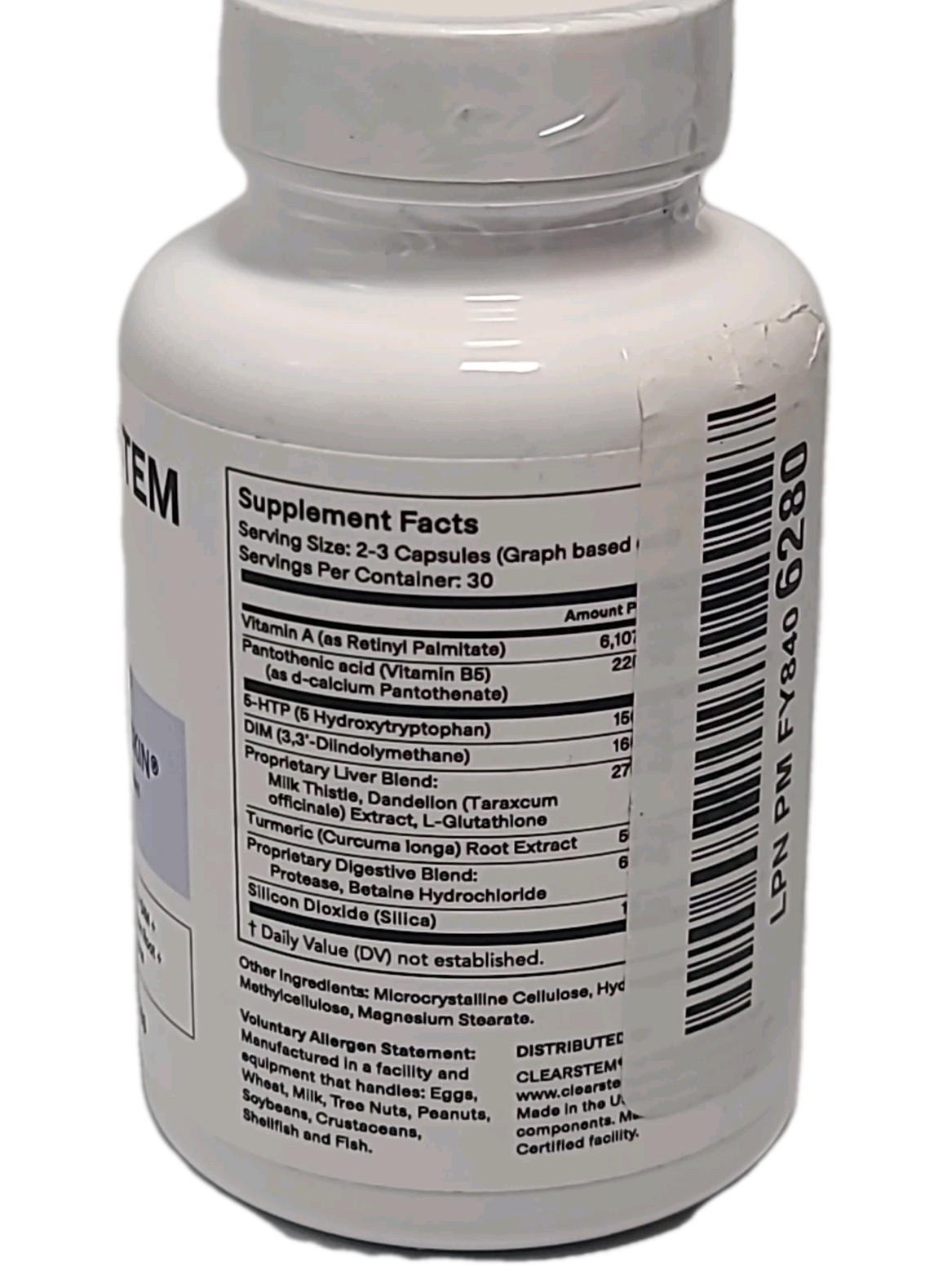 Clearstem Mind•Body•Skin® Vitamin Dietary Supplement 90 Capsules/30-Day Supply