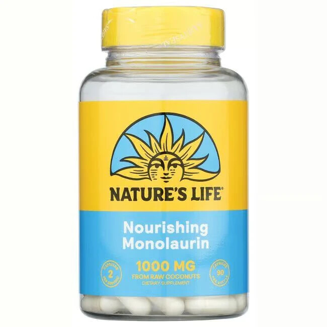 Nature’s Life Monolaurin 990 mg 90 Veg Caps